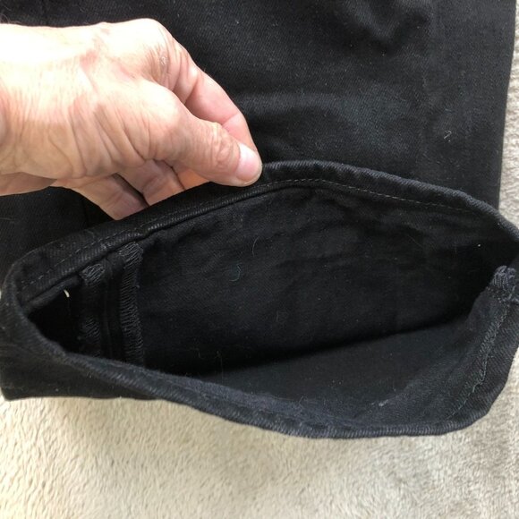 Levi's Men's Jeans Size 44x29 501 Straight Leg Relaxed Classic Casual Black Deni - Picture 10 of 12